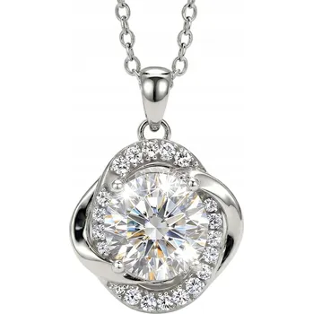 Náhrdelník Náhrdelník s moissanitem, laboratorně vytvořený diamant, hvězdný brus