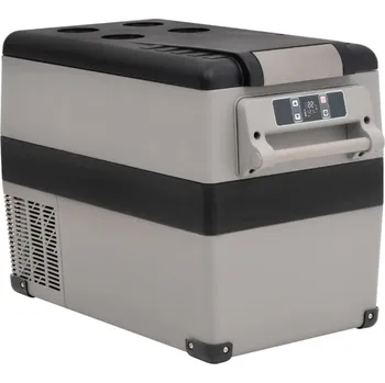 Chladicí box s rukojetí černý a bílý 55 l PP a PE - 8720845719012