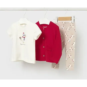 Kojenecké oblečení Dětská souprava Mayoral 1749.4F.Baby.PPY2 červená 33X, vel. 74