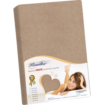 Prostěradlo Prostěradlo froté - kávová 90x200 cm