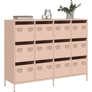 Příborník do zásuvky Příborník růžový 135 x 39 x 103,5 cm ocel válcovaná za studena - 8721158304667