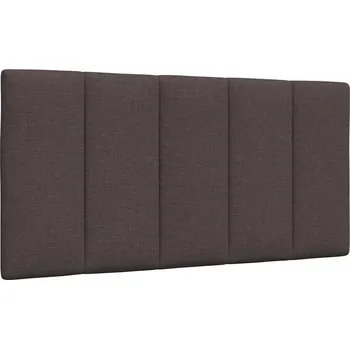 Polštář na čelo postele Hanko tmavě hnědý 100 cm textil - 8721158406743