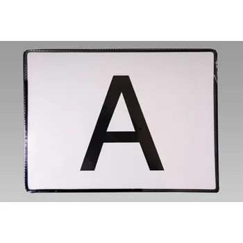 Plechová cedule cedule "A" odpad pevná