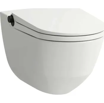 Bidet Laufen Cleanet Riva - Elektronický bidet s keramikou, závěsný, Rimless, SoftClose, LCC, bílá/matná černá H8206914040001