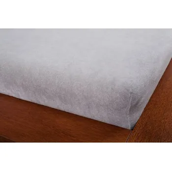 Prostěradlo Froté prostěradla - šedá barva 100x200 cm