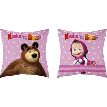 Povlak na polštářek Povlak na polštářek Máša a Medvěd puntíky micro 40x40 cm