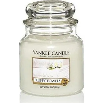Svíčka Vonná Svíčka Yankee Candle Fluffy Towels Classic Střední 411 g
