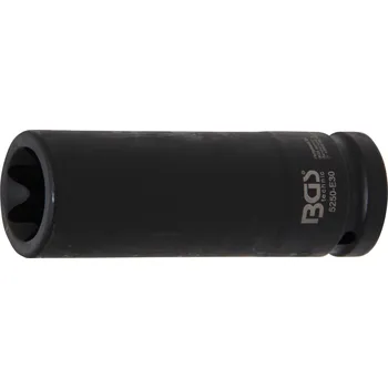 Gola hlavice BGS 5250-E30, Silová nástrčná hlavice E-profil, prodloužená | 20 mm (3/4") | E30