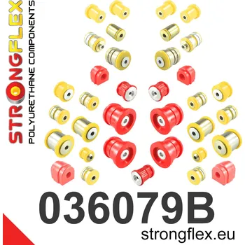 Silentblok nápravy 036079B: Strongflex Kompletní sada polyuretanových silentbloků pro zavěšení 31mm 13mm - Black