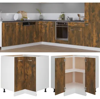 Kuchyňská linka Kuchyňská linka "Lyon" kouřový dub 75,5x75,5x81,5 cm, konstrukční dřevo - 8720286977217