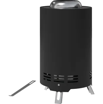 Nerezové ohniště s pohrabáčem | černé