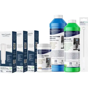 Aqua Crystalis sada pro údržbu a čištění kávovarů značek Siemens, AEG, Bosch, Krups, Nivona