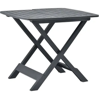 Zahradní sestava Skládací zahradní stůl antracitový 79 x 72 x 70 cm plast - 8719883859750