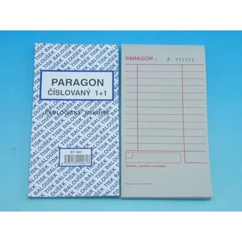Tiskopis Paragon číslovaný 1+1, 50l /ET007/