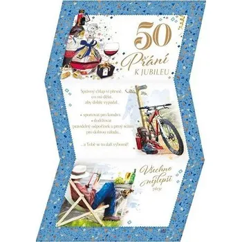 ARGUS 15-5006c50 Přání pro muže k 50. narozeninám