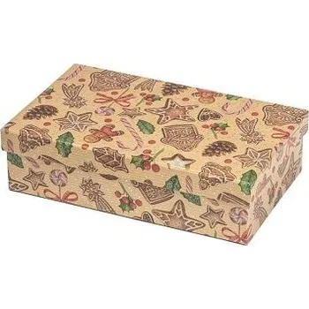 ARGUS Dárková krabice natur vánoční kraftový papír 25370169