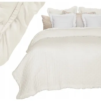 Přehoz na lůžko Přehoz na postel Łóżkoholicy polyester 220 cm x 240 cm béžový
