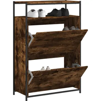 Botník Botník kouřový dub 75 x 34 x 112 cm kompozitní dřevo - 8721012382725