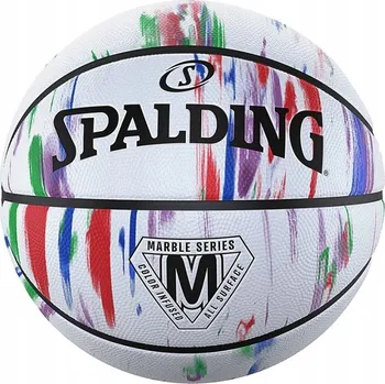 Basketbalový míč Basketbalový míč SPALDING Marble Series Rainbow - Velikost 5