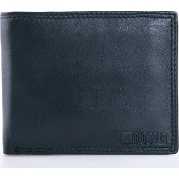 Peněženka Big Star pánská peněženka z pravé kůže černá - muž