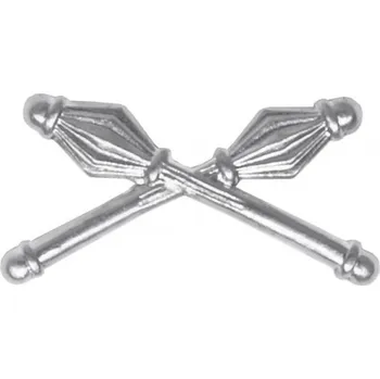 Armda R Odznak rozlišovací zkřížené palcáty ČSLA důstojnický stříbrný