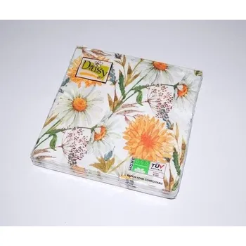 Papírový kapesník Ubrousky DAISY L (20ks) Pampelišky a luční kvítí /SD_OG_039801/