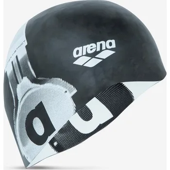 ARENA Silikonová oboustranná plavecká čepice bílo-černá BÍLÁ|ČERNÁ
