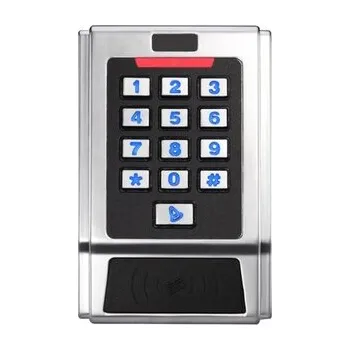 Kovová vodotěsná klávesnice s 2x relé, MIFARE čtečkou a tlačítkem zvonku | ZONEWAY CC3MC