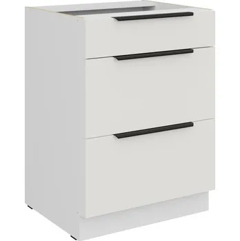 Kuchyňská skříňka Šuplíková skříňka LUNARA - šířka 60 cm, bílá