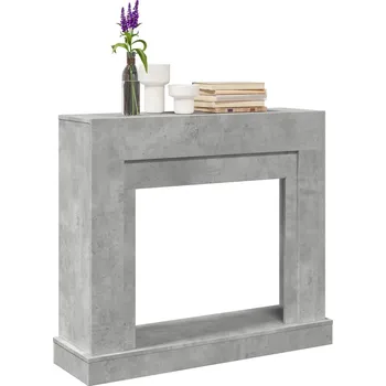 Krbová obestavba Krbová obestavba betonově šedá 100x30x87,5 cm kompozitní dřevo - 8721158388537