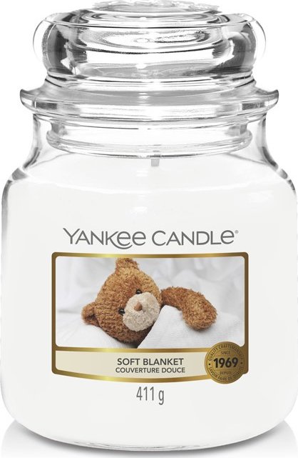 Vonná Svíčka Yankee Candle Soft Blanket Classic Střední 411 g