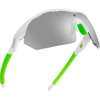 Sluneční brýle SIROKO Cyklistické fotochromatické brýle K3s PhotoChromic Fluor Bílá BÍLÁ|ZELENÁ
