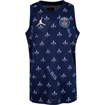 Pánská bunda NIKE Dětské tílko Nike Jordan X PSG 132–147 MODRÁ