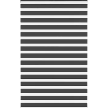 Roleta vidaXL Zebra roleta černá 150x230 cm šířka látky 145,9 cm polyester