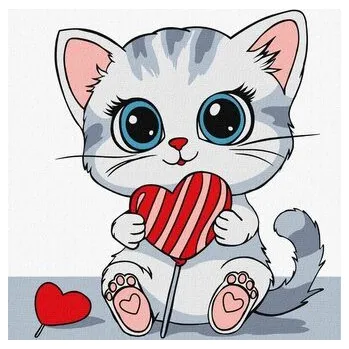 Set školních potřeb Malowanie po numerach - Słodkie Kids