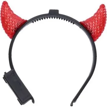 Karnevalový doplněk Rohy čertovské svítící 15x15,5 cm W039094