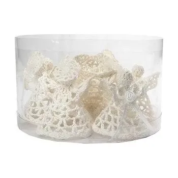 Vánoční ozdoba ARGUS Háčkovaný anděl box 10ks 23061001