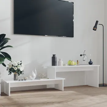 Televizní stolek TV stolek bílý 180 x 30 x 43 cm kompozitní dřevo - 8720286541876