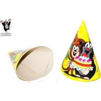 Party dekorace Párty čepička Krtek a kamarádi 6 ks, 15 cm /W171003/