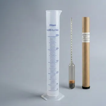 Kuchyňský teploměr Cukroměr 0-30% (bez teploměru) + Odměrný válec 250ml (plastový)