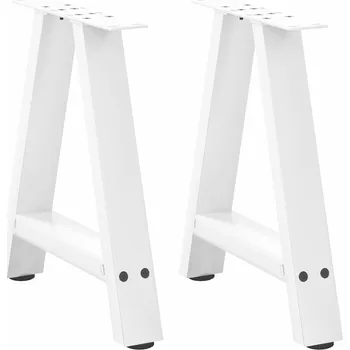 Konferenční stolek Nohy konferenčního stolku ve tvaru A, 2 ks, bílé, 38 x (42-43) cm, ocel - 8721158314895
