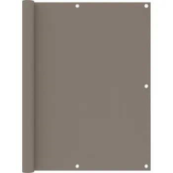 Markýza Balkónová zástěna taupe 120 x 500 cm oxfordská látka - 8720286117958