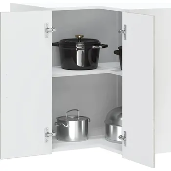 Kuchyňská skříňka Kuchyňská nástěnná rohová skříňka Lucca betonově šedá kompozit - 8721158422071