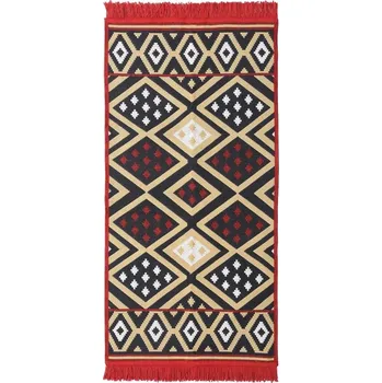 Koberec Kusový koberec s nízkým vlasem Front, 120 × 60 cm, červenožlutý 630-220