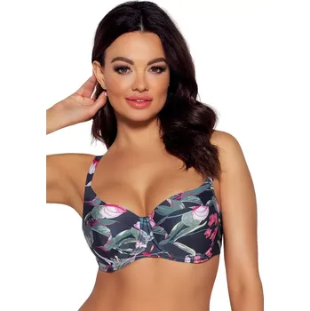 Dámské plavky PODPRSENKA SK 173 NAVY FLOWERS MAXI Námořnictvo Květiny 80J