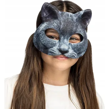 Karnevalová maska Maska na obličej Boland Série 19, pěnová, zvířátko, šedá