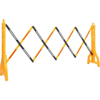 Dopravní značka Skládací dopravní zábrana žlutočerná 250 x 38 x 96 cm - 8720286365540