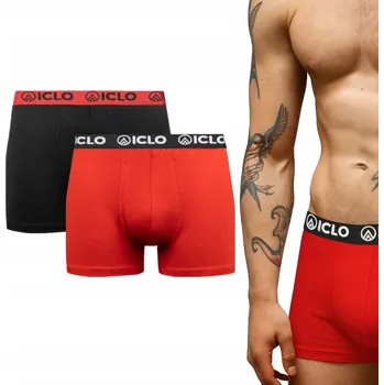 Pánské spodní prádlo Pánské bavlněné boxerky ICLO 2 kusy vel. L