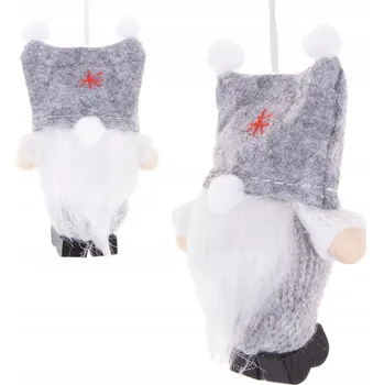 Vánoční dekorace VÁNOČNÍ KOULE NA VÁNOČNÍ STROMEČEK DEKORACE ZÁVĚSNÝ SKŘÍTEK TRPASLÍK PŘÍVĚSEK 8 cm VÁNOČNÍ