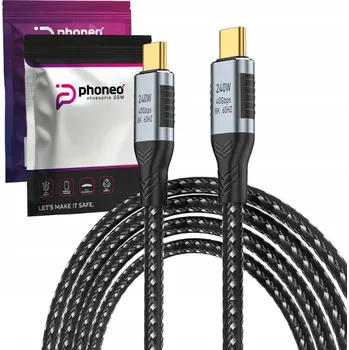 Datový kabel Kabel Phoneo USB-C - USB-C 0,5 m černý